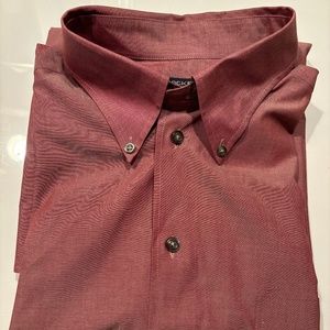 Dockers Muted Red Long Sleeve Shirt – Large 16-16 1/2, 34/35